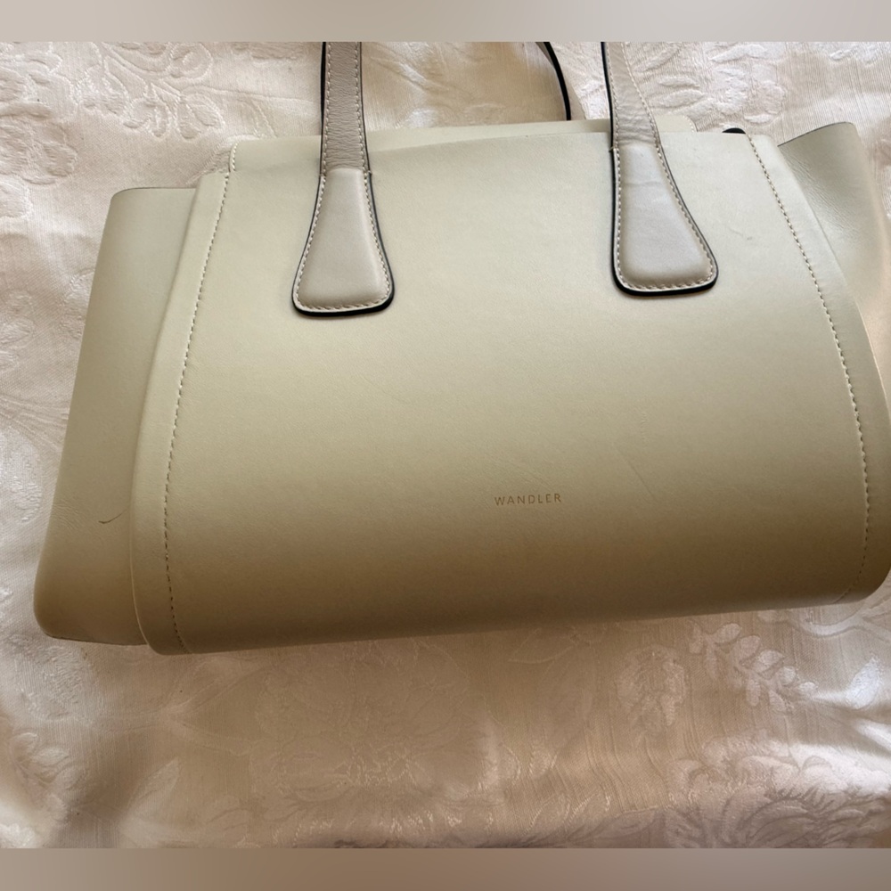 Wandler Shoulder Bag in Light Beige and Dark Trim - Picture 3 of 8